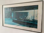 Hopper - Nighthawks Poster Ingelijst, Antiek en Kunst, Kunst | Schilderijen | Klassiek, Ophalen