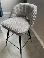 Nieuwe Eichholtz barkruk barstool Cliff - Mademoiselle beige, Ophalen, Met voetsteun, Nieuw, Metaal