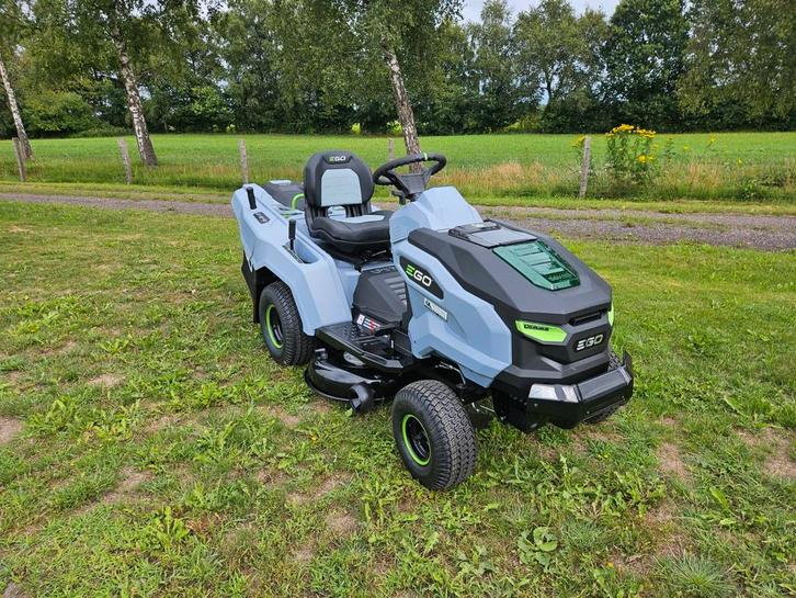 EGO TR3801E-B TR3800E-B zitmaaier INCL. GRATIS ACCU'S, Tuin en Terras, Zitmaaiers, Nieuw, 90 tot 120 cm, Opvangzak, Opvangbak