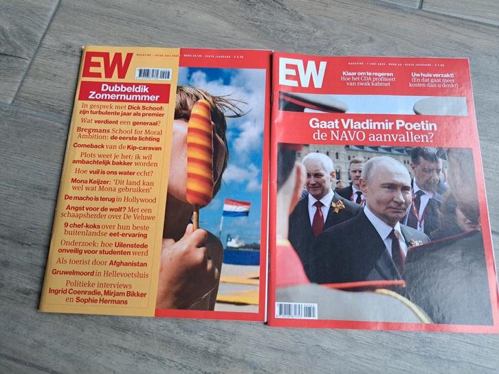 2x Elsevier weekblad, Boeken, Tijdschriften en Kranten, Gelezen, Damesbladen, Ophalen of Verzenden