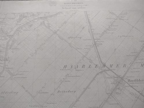 365 / Haarlemmermeer Hoofdorp Bennebroek Plattegrond 1913, Antiek en Kunst, Kunst | Litho's en Zeefdrukken, Ophalen of Verzenden