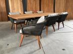 Tuinset boomstam teak matrix of U poot "260" incl 6 Miami, Ophalen, 6 zitplaatsen, Teakhout, Nieuw