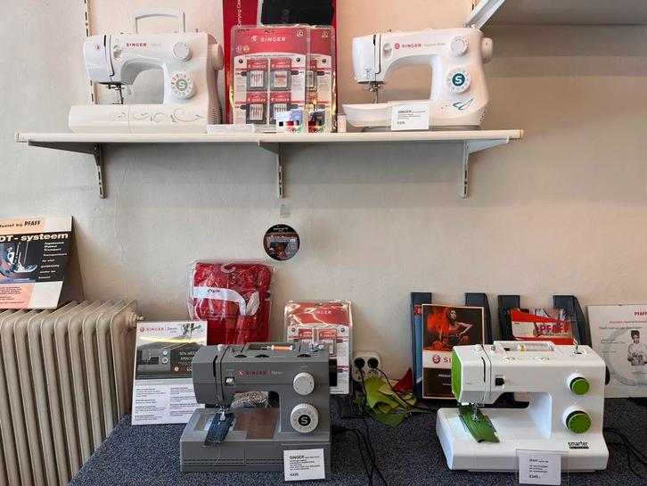 Verkoop en reparatie alle merken naai-en overlockmachines, Hobby en Vrije tijd, Naaimachines en Toebehoren, Nieuw, Naaimachine