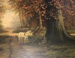 Prachtig, antiek Schilderij J. Schipper, Antiek en Kunst, Kunst | Schilderijen | Klassiek, Ophalen