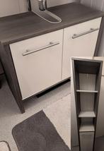 Badkamerkast en wastafelkast set, Huis en Inrichting, Ophalen, 50 tot 100 cm, Zo goed als nieuw, 25 tot 50 cm