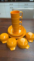 Vintage mepal melamine camping servies 16 delig, Ophalen of Verzenden, Zo goed als nieuw