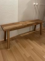 Bank skogsta hout ikea hout, Huis en Inrichting, Tafels | Eettafels, Ophalen, Zo goed als nieuw, Rechthoekig, 100 tot 150 cm