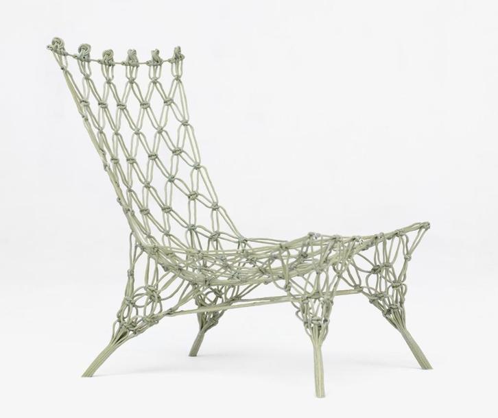 The 'Knotted Chair' by Marcel Wanders, Huis en Inrichting, Stoelen, Zo goed als nieuw, Eén, Wit, Ophalen