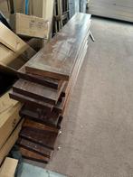 Mahonie planken 14 stuks, Doe-het-zelf en Verbouw, Hout en Planken, Ophalen of Verzenden, 200 tot 250 cm, Plank, 50 mm of meer