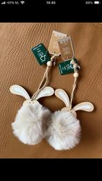 Nieuw/2x  houten decoratie paashaas hout/pasen decoratie, Diversen, Pasen, Ophalen of Verzenden, Nieuw