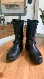 Paar leren Johnny Bulls Western Boots, Zwart, Boots, Ophalen of Verzenden, Gedragen