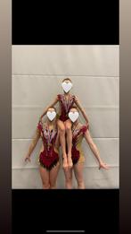 Acropakje Trio, Sport en Fitness, Turnen, Ophalen of Verzenden, Zo goed als nieuw, Turnpak(je), Rood