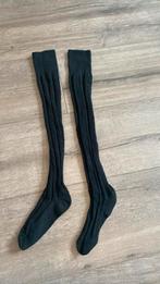 Lange zwarte Overknee kousen Tiroler kousen 35-38, Ophalen of Verzenden, Zo goed als nieuw, Maat 35 t/m 38, Zwart