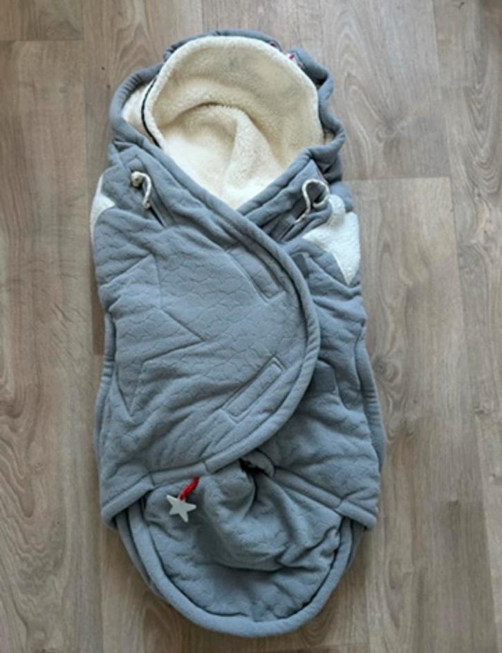 Grijze voetenzak Lodger - bunker - vierseizoenen, Kinderen en Baby's, Buggy's, Zo goed als nieuw, Voetenzak, Ophalen of Verzenden