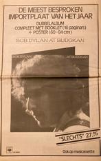 Paginagrote A3 advertentie BOB DYLAN Live Budokan release, Ophalen of Verzenden