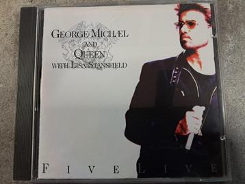 cd. george michael and queen with lisa stansfield. five live beschikbaar voor biedingen