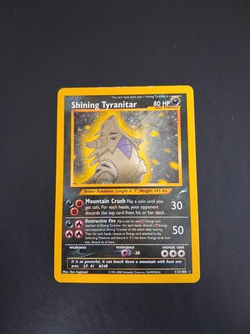 Shining Tyranitar beschikbaar voor biedingen