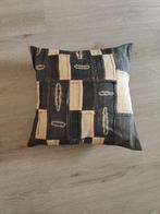 Kuba Sierkussen verz.kst NU 1- ,Afrikaanse print cushion, Huis en Inrichting, Ophalen of Verzenden, Zo goed als nieuw, Zwart, Vierkant