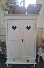 Witte Meidenkast, brocante grenen kledingkast, Kinderen en Baby's, Kinderkamer | Commodes en Kasten, Ophalen, Gebruikt, Kast, Onbekend