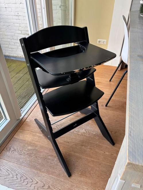 Meegroeistoel met afneembaar blad en riem, Kinderen en Baby's, Kinderstoelen, Gebruikt, Meegroeistoel, Afneembaar eetblad, Ophalen
