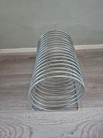 Vintage chroom platenrek /lp rek/ tijdschriftenrek spiraal, Ophalen, Zo goed als nieuw, Overige formaten