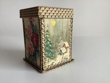 vintage naaisetje in kerstsfeer beschikbaar voor biedingen