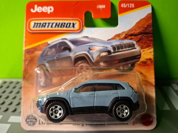 Matchbox 45 - 2014 Jeep Cherokee Trailhawk [blauw] 1/64 MIB, Hobby en Vrije tijd, Modelauto's | Overige schalen, Nieuw, Auto, Ophalen of Verzenden