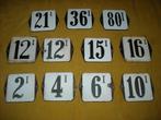 oud huisnummer een hoog 2 4 6 10 12 15 16 21 36 80 éénhoog I, Ophalen of Verzenden