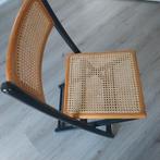 Vintage rotan klapstoel, Ophalen, Bruin, Eén