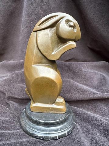 Bronzen Haas/Konijn , art deco  beschikbaar voor biedingen