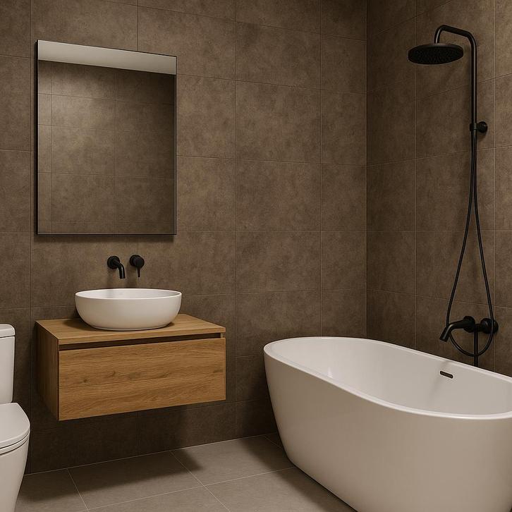 PVC SPC Wandplaten 280x122cm 4mm Click systeem Panelen, Doe-het-zelf en Verbouw, Tegels, Nieuw, Wandtegels, Overige materialen