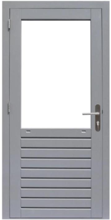 Hardhouten deur 109 x 221, deurbreedte 93 cm Links en Rechts beschikbaar voor biedingen