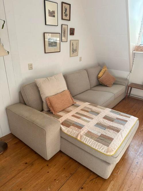 Kivik 3-zits hoekbank licht beige, Huis en Inrichting, Banken | Complete zithoeken, Zo goed als nieuw, Ophalen