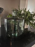 Grote groene stolplvaas, Ophalen of Verzenden, Minder dan 50 cm, Groen, Glas