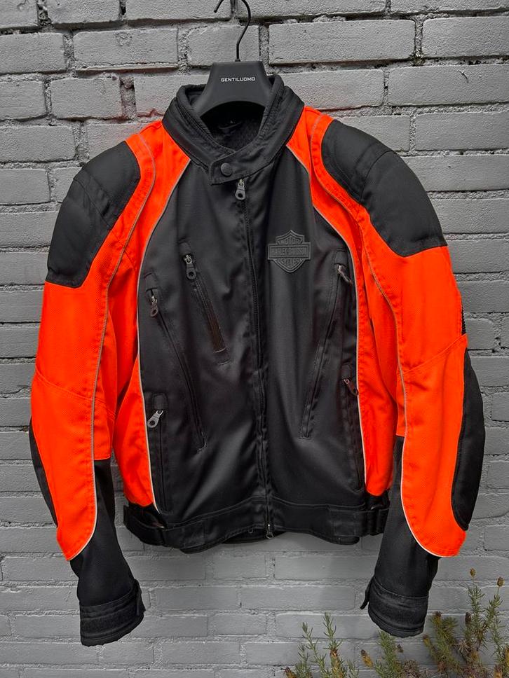 Harley Davidson synthetisch jack maat L, Motoren, Kleding | Motorkleding, Jas | textiel, Heren, Tweedehands, Ophalen of Verzenden