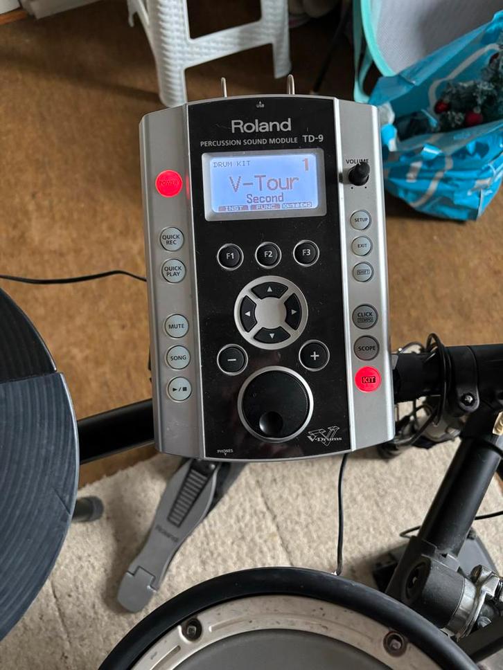 Roland TD-9 Elektronisch Drumstel, Muziek en Instrumenten, Drumstellen en Slagwerk, Gebruikt, Roland, Elektronisch, Ophalen