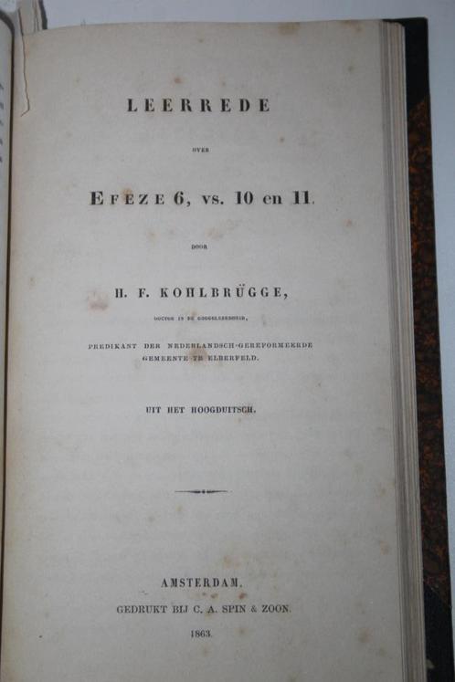 Kohlbrugge - Leerredenen over de Heilige Geest en Efeze 6, Boeken, Godsdienst en Theologie, Gelezen, Christendom | Protestants