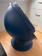Ikea Blauwe Ei-vormige Draaifauteuil, Huis en Inrichting, Fauteuils, Ophalen, Gebruikt, Kunststof, 75 tot 100 cm