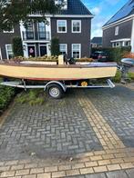 Motorboot voormalige Spanker zeilboot (OPKNAPPER!), Watersport en Boten, Sloepen, Ophalen, Gebruikt, Tot 10 pk, Hout