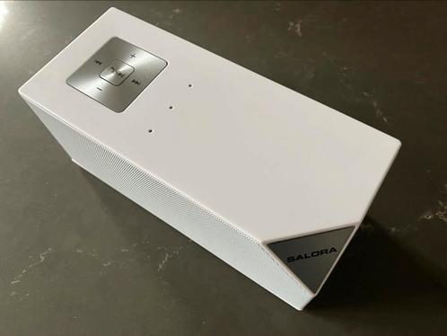 Salora BTS1100W Bluetooth speaker met oplaadbare accu, Audio, Tv en Foto, Luidsprekers, Zo goed als nieuw, Overige typen, Minder dan 60 watt