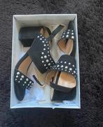 Dorothy Perkins sandalen met hak maat 40, zwart, leer, nieuw, Zwart, Nieuw, Dorothy Perkins, Sandalen of Muiltjes