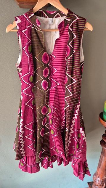 Vintage jurk kleurrijk Malibou Couture mt M beschikbaar voor biedingen