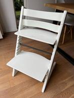 Stokke Tripp Trapp kinderstoel met baby set en kussentje, Ophalen, Gebruikt, Meegroeistoel