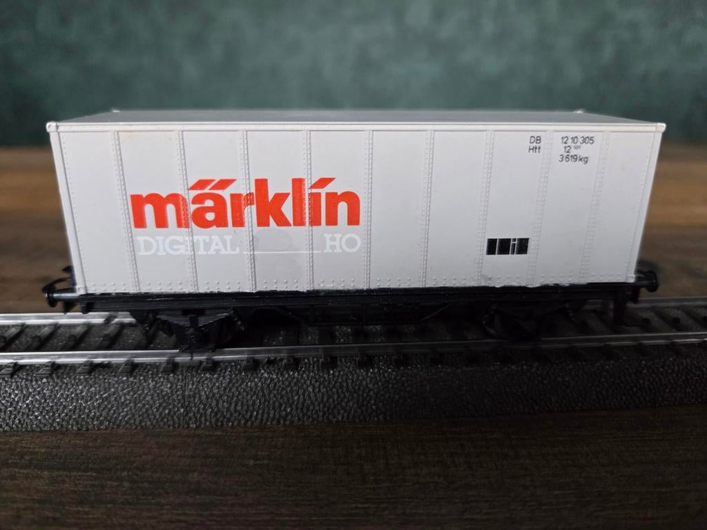 Märklin 4481 Containerwagen met OVP, Hobby en Vrije tijd, Modeltreinen | H0, Wisselstroom, Gebruikt, Wagon, Ophalen of Verzenden