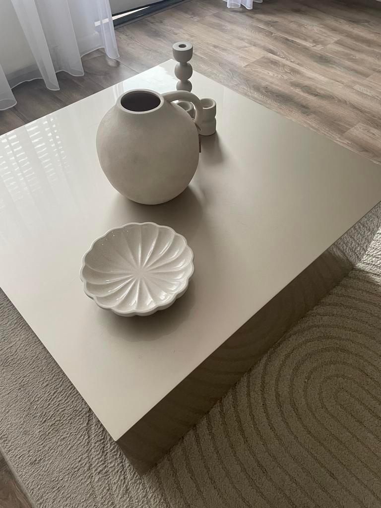 Salontafel 100x100, Ophalen of Verzenden, Gebruikt, Vierkant, Hout