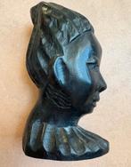 Ebbenhouten vrouwenhoofdje, Afrika, Antiek en Kunst, Kunst | Niet-Westerse kunst, Ophalen of Verzenden