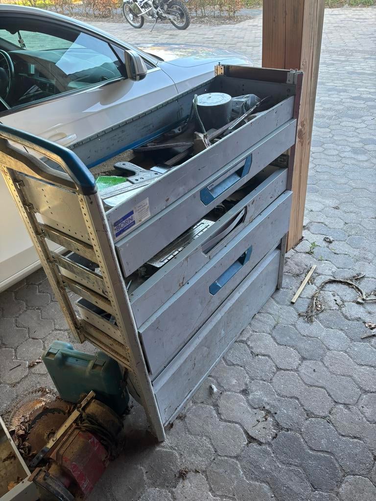 Sortikast bedrijfsinrichting, Ophalen, 100 tot 150 cm, 5 laden of meer, Zo goed als nieuw