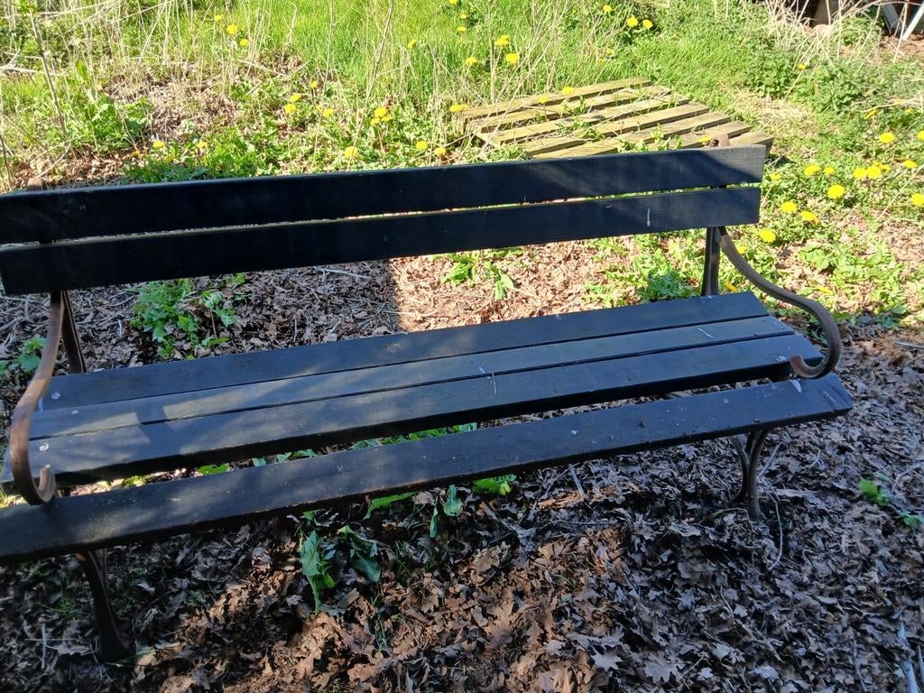 tuinbank, Ophalen, Gebruikt, Hout