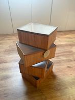 4 bamboe opbergmanden (3 grote, 1 kleine), Ophalen, Overige materialen, Gebruikt, Mand