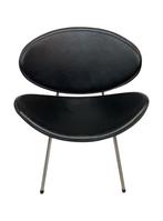 Set Van Vier Vintage Eetkamerstoelen Italië 1990 Design, Ophalen, Gebruikt, Zwart, Vintage Stoelen